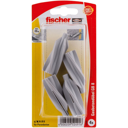 fischer Gasbetondübel GB 8 Pack