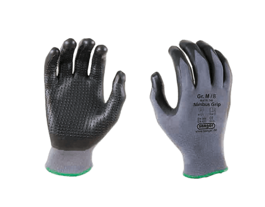 Sänger Nimbus Grip Nylon Strickhandschuhe mit Noppen - 12 Paar - Schleiftitan.de