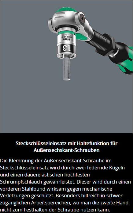 Wera 8100 SA All-in Zyklop Speed-Knarrensatz, mit Haltefunktion, 1/4"-Antrieb, metrisch - Schleiftitan.de