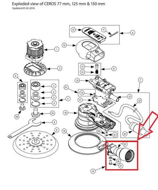 Mirka Absaugstutzen-Kit 28mm für CEROS - Schleiftitan.de